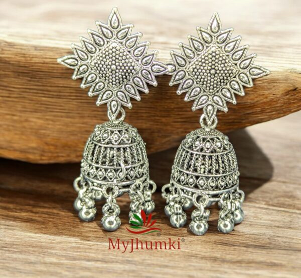 Oxidised Jhumka Earring For Women